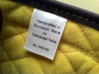 Handcrafted in Brunswick Maine for Nathanael Yellis