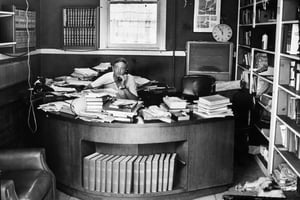 Buckley in his office