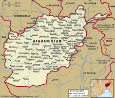 afghanistan map