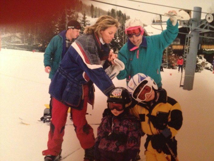 mikkela shiffrin as a child skiing with her family - WSJ